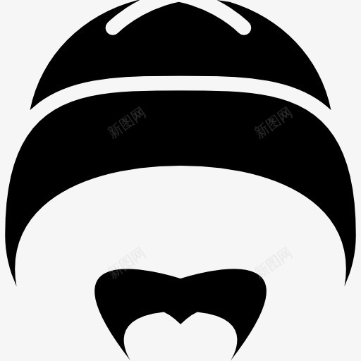帽子与胡子图标png_新图网 https://ixintu.com 手势 服装 男人阳刚 胡子 面部毛发