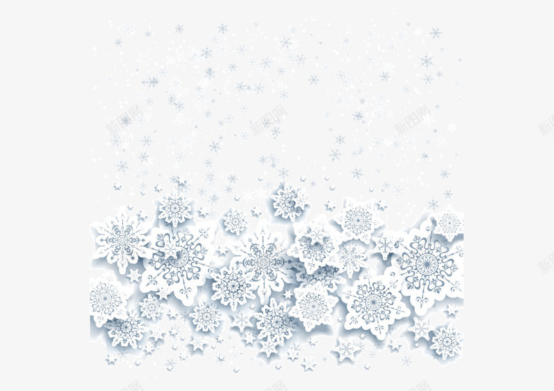 雪花背景png免抠素材_新图网 https://ixintu.com 冬季 寒冷 梦幻