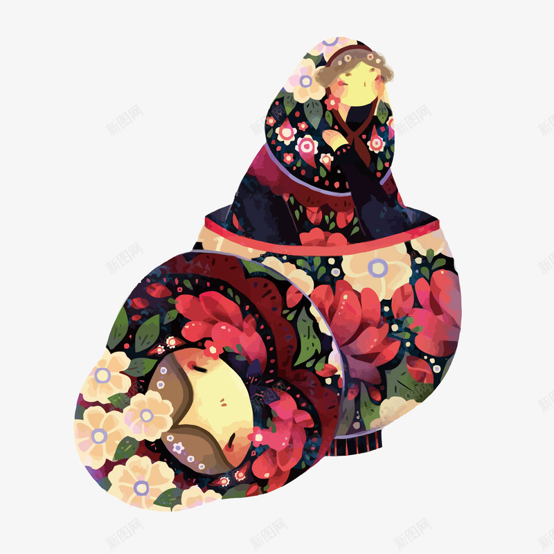 俄罗斯套娃png免抠素材_新图网 https://ixintu.com PNG图片 PNG图片素材 PNG素材 PNG素材免费下载 俄罗斯套娃 彩绘 手绘 玩具