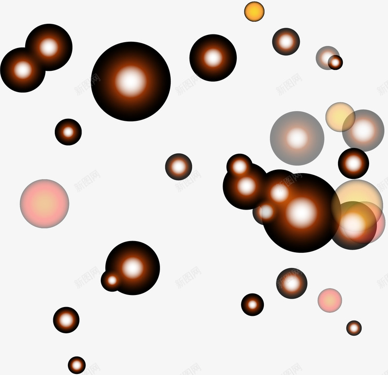 光晕效果元素png免抠素材_新图网 https://ixintu.com 亮光 光圈 光效 光斑 光晕群 免抠PNG 闪亮