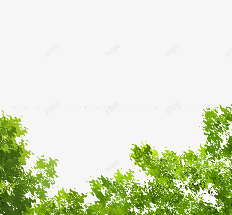 树枝在水里的倒影png免抠素材_新图网 https://ixintu.com 倒影 唯美 水波 绿色