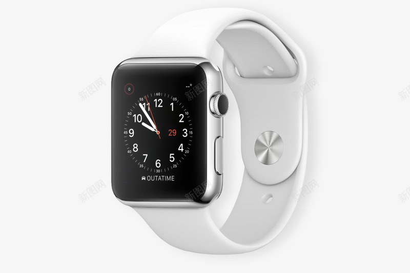 苹果白色智能手表png免抠素材_新图网 https://ixintu.com Apple applewatch iwatch 产品实物 写实手表 智能 智能手表 智能生活 白色手表 苹果WATCH 苹果手表