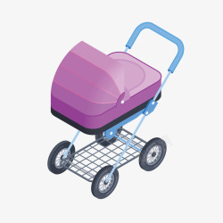 推婴儿车推出去玩的婴儿车矢量图高清图片