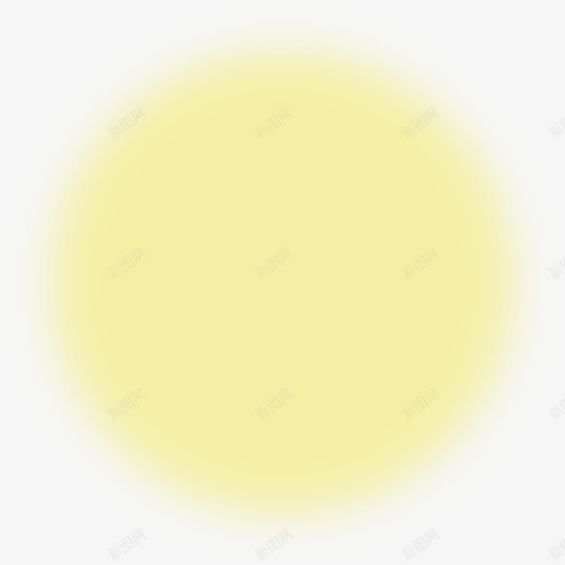 圆形黄色光晕中秋png免抠素材_新图网 https://ixintu.com 中秋 光晕 圆形 黄色