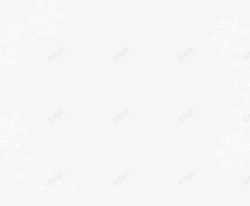 冬季白色雪花边框png免抠素材_新图网 https://ixintu.com 冬季雪花 白色雪花 纯洁雪花 纯白雪花 雪花边框 飘雪