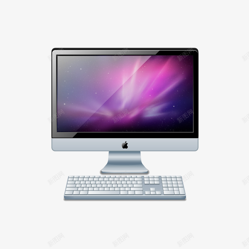 苹果电脑矢量图eps免抠素材_新图网 https://ixintu.com IMAC 台式机 电脑 苹果 矢量图