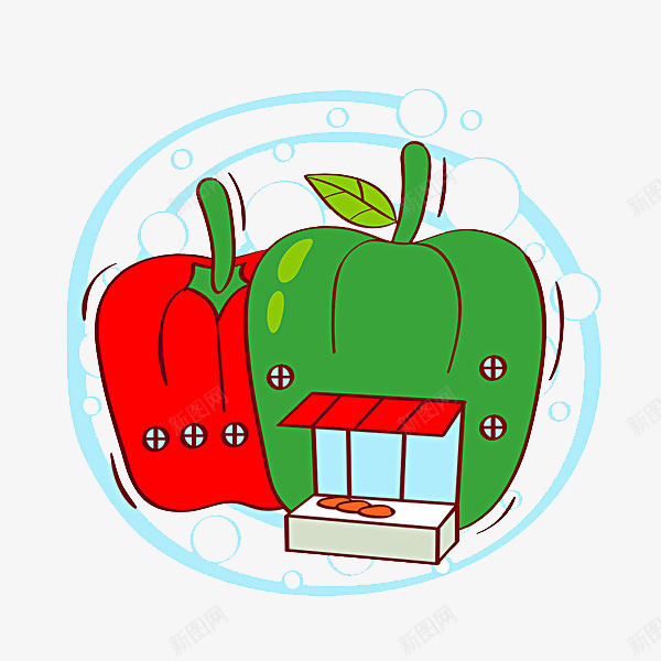 创意辣椒png免抠素材_新图网 https://ixintu.com 健康 冰鲜购物 商场 大自然 小卖部 市场 店铺 插画 新鲜 有机蔬菜 环保 红色 绿菜椒 营养 蔬果饮品饮料 蔬菜 超市 辣椒
