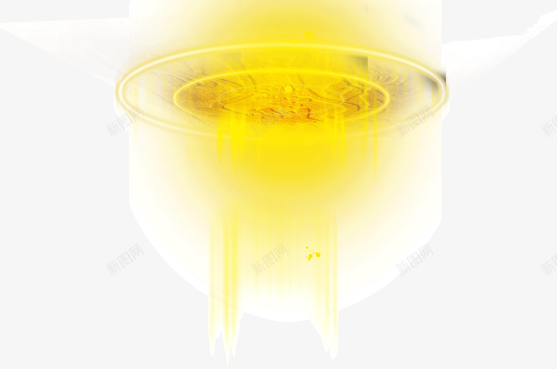 绚烂光晕png免抠素材_新图网 https://ixintu.com 光晕 鲜艳 黄色