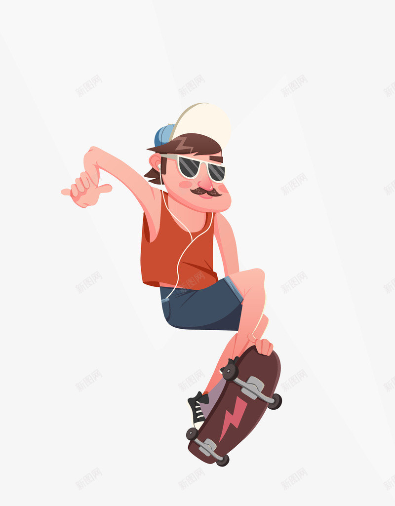 卡通炫酷轮滑男生矢量图eps免抠素材_新图网 https://ixintu.com 卡通轮滑男生 炫酷轮滑男生 矢量轮滑男生 轮滑男生素材 矢量图