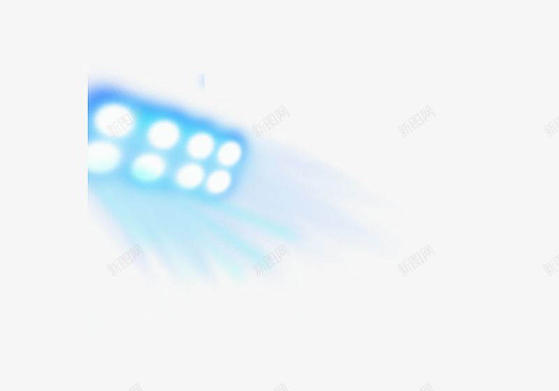 蓝色舞台灯光手绘png免抠素材_新图网 https://ixintu.com 灯光 舞台 蓝色