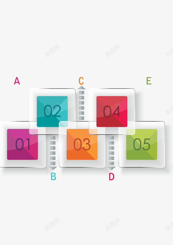 彩色色块ppt矢量图ai免抠素材_新图网 https://ixintu.com ppt 商务 彩色 清新 科技 色块 矢量图