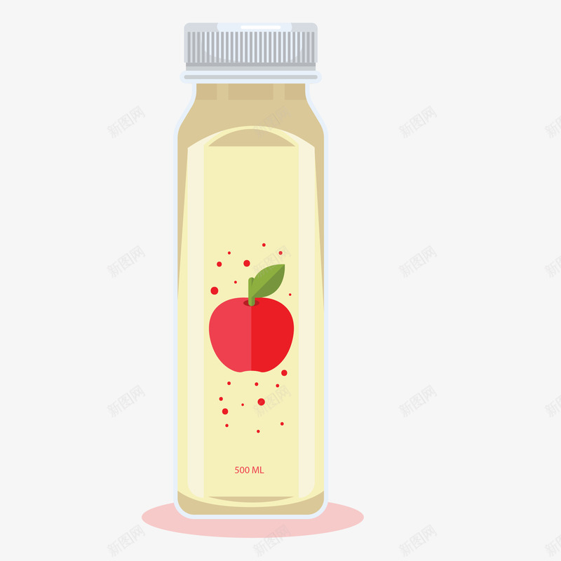 手绘苹果汽水矢量图eps免抠素材_新图网 https://ixintu.com PNG免扣图 一瓶 手绘 汽水 苹果 矢量图