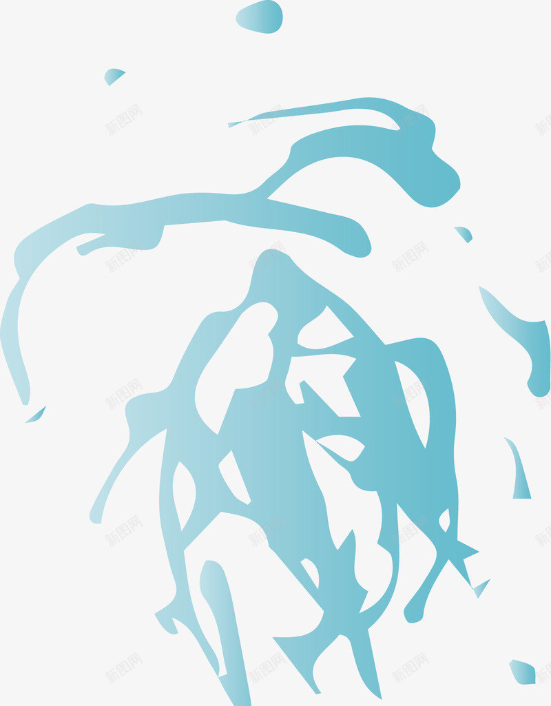 创意水花图png免抠素材_新图网 https://ixintu.com 喷溅 喷溅的水花 彩色 水花 水花图 水花笔刷 笔刷 笔刷图 蓝色