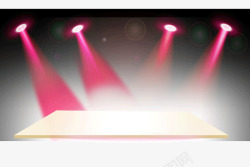 舞台灯光红色灯光装饰图案素材