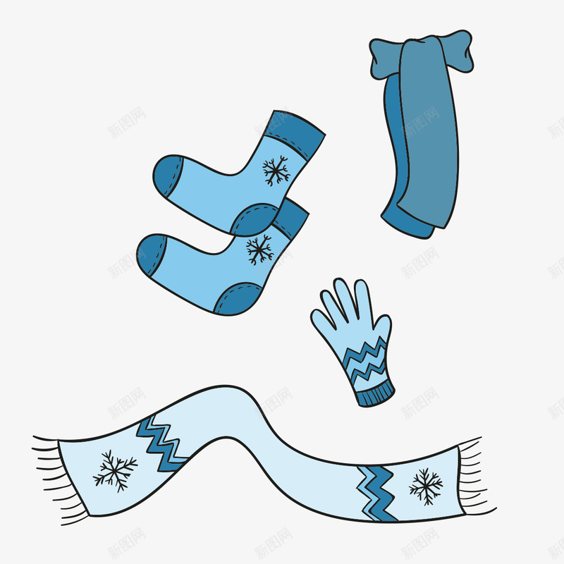 手绘蓝色的冬季衣服模板png免抠素材_新图网 https://ixintu.com 冬 圣诞节 手 手拉 手绘蓝色的冬季衣服图片下载 手绘蓝色的冬季衣服模板下载 时尚 蓝 雪
