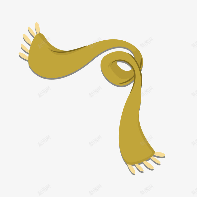 绿色围巾png免抠素材_新图网 https://ixintu.com 冬季 卡通 取暖 围巾 围脖 手绘 温暖 秋冬 绿色围巾