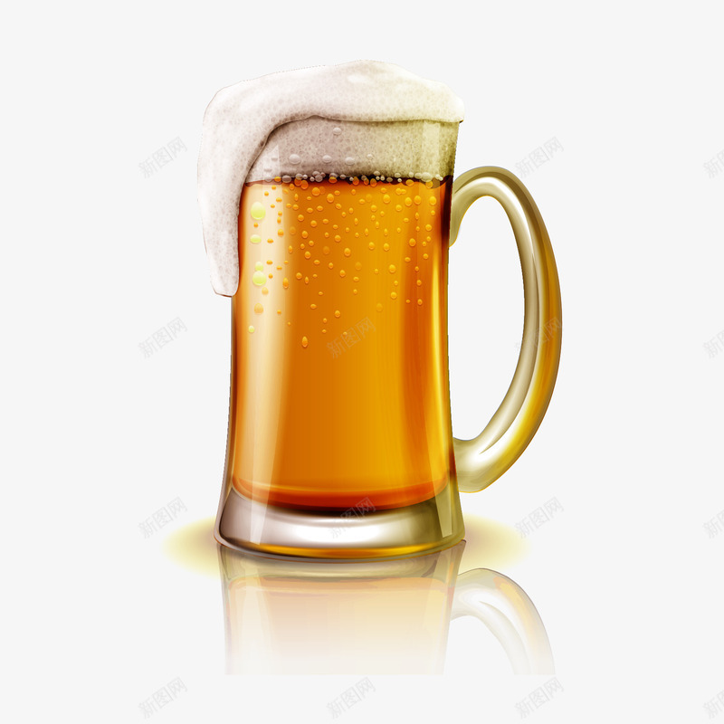 啤酒png免抠素材_新图网 https://ixintu.com 啤酒 扎啤 杯子 酒 酒水