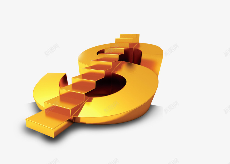金色楼梯s金png免抠素材_新图网 https://ixintu.com 金币 金色 金色楼梯 金融 黄金