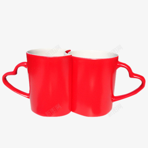 红色情侣马克杯DIYpng免抠素材_新图网 https://ixintu.com 情侣杯 杯子 水杯 礼品杯 红色 陶瓷杯子 马克杯DIY
