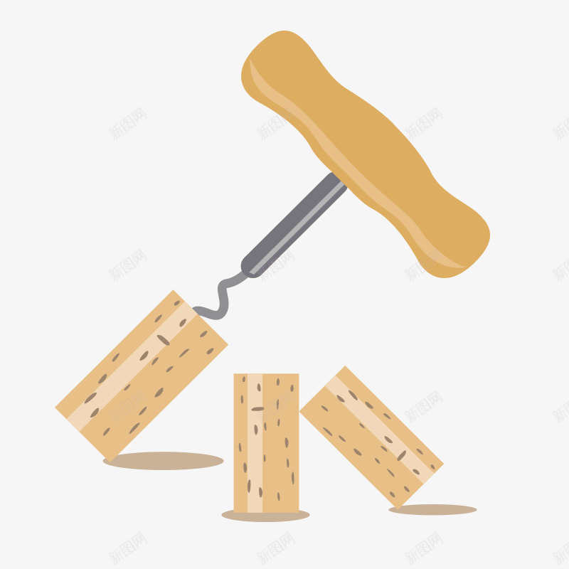 开瓶器png免抠素材_新图网 https://ixintu.com 卡通素材 啤酒起子 多功能葡萄酒开 开瓶器 开酒器 红酒开瓶器 装饰