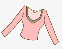 粉色衣服手绘png免抠素材_新图网 https://ixintu.com 粉色 衣服