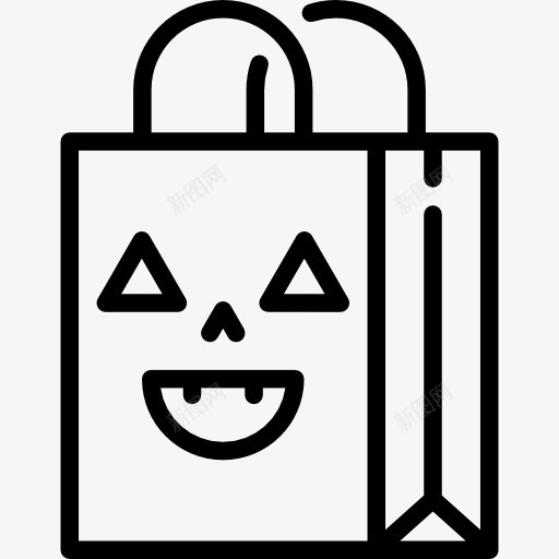 万圣节糖果袋图标png_新图网 https://ixintu.com 可怕的 点心 童年的 糖果