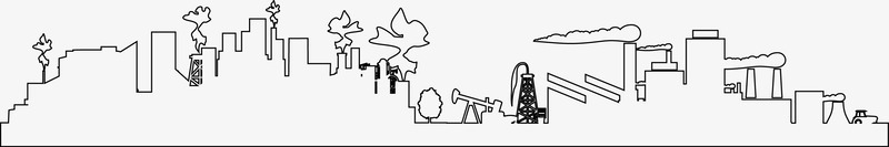 城市建筑手绘图标png_新图网 https://ixintu.com 城市 城市建筑图 城市线框 建筑 手绘城市图 曲线 线条 线绘 边框 都市