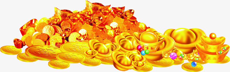 一堆黄金png免抠素材_新图网 https://ixintu.com 一堆黄金 图案设计 金子 黄金