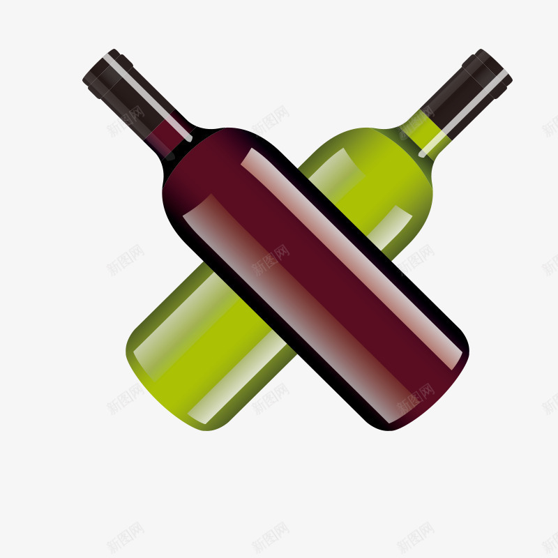 酒瓶子png免抠素材_新图网 https://ixintu.com 啤酒 瓶子 红酒 酒瓶 酒瓶子 酒精