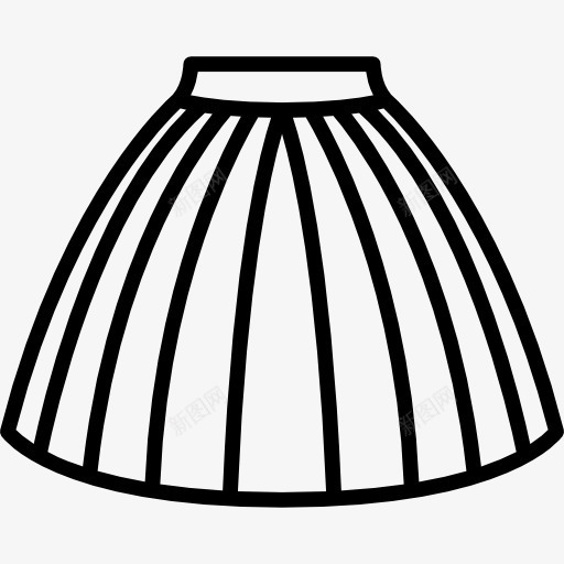 薄纱裙图标png_新图网 https://ixintu.com femenine 女人 女性 时尚 服装 洋装