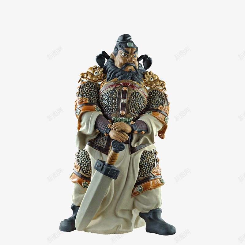 石湾陶瓷公仔大师工艺乔迁礼品家png免抠素材_新图网 https://ixintu.com 工艺 简约 艺术 陶瓷