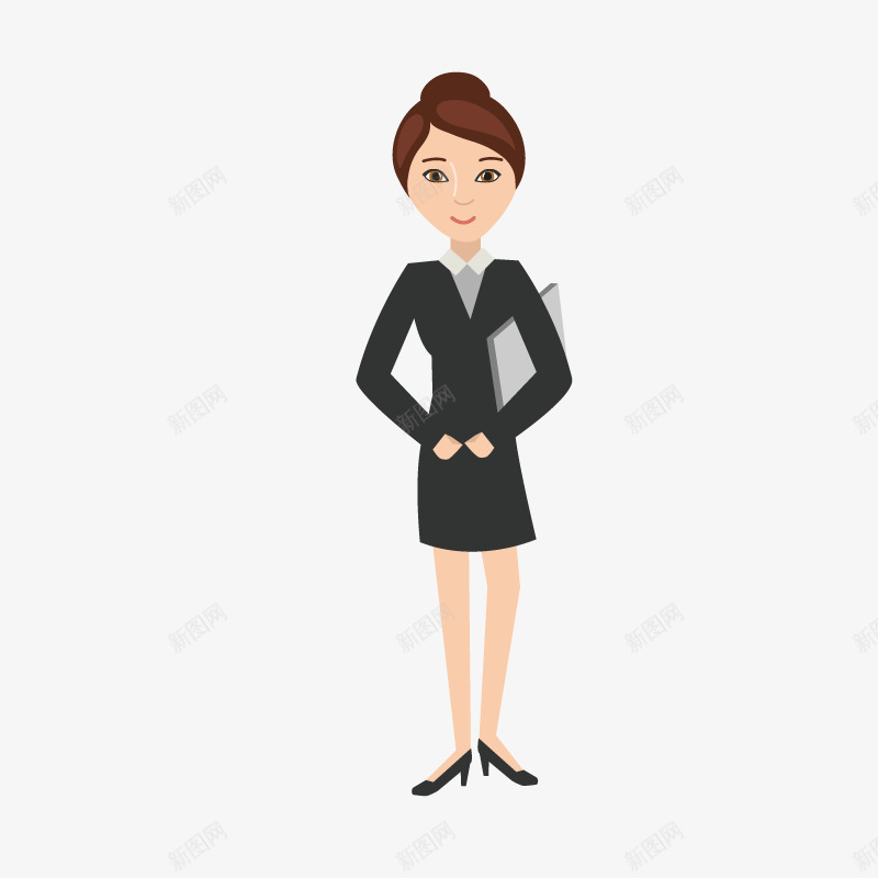 卡通装饰人物介绍海报商务女png免抠素材_新图网 https://ixintu.com 人物 人物介绍 动漫人物 卡通人物 卡通装饰人物介绍海报设计商务女性免费下载 海报设计 职业女性 装饰设计