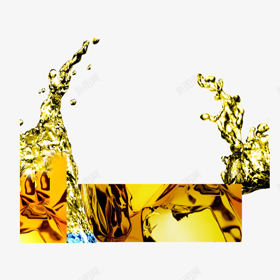 啤酒花png免抠素材_新图网 https://ixintu.com 啤酒 金黄色