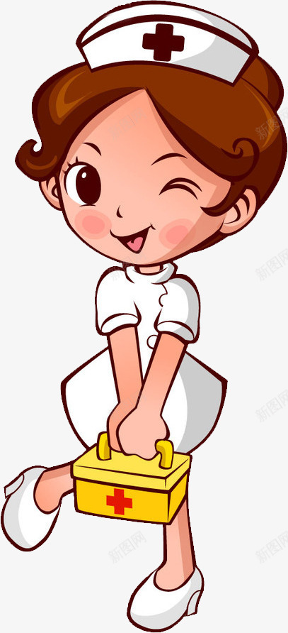 可爱俏皮女性护士png免抠素材_新图网 https://ixintu.com 俏皮 可爱 女性 护士