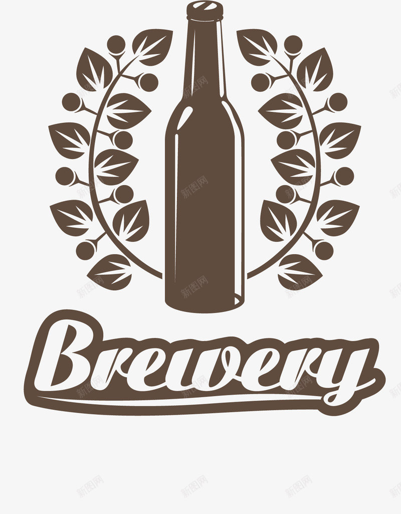 精美beer啤酒标签矢量图ai免抠素材_新图网 https://ixintu.com beer 啤酒 标签 精美 花草 矢量图