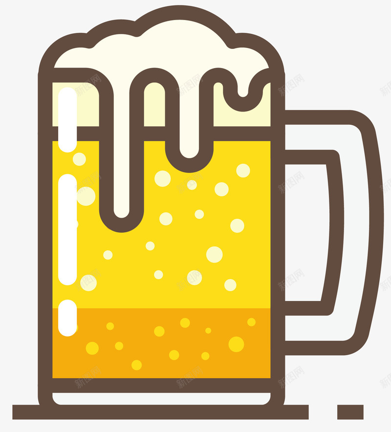 泡沫卡通扁平啤酒矢量图eps免抠素材_新图网 https://ixintu.com 卡通矢量啤酒 啤酒 扁平风格 泡沫 泡沫啤酒 酒 麦芽啤酒 矢量图