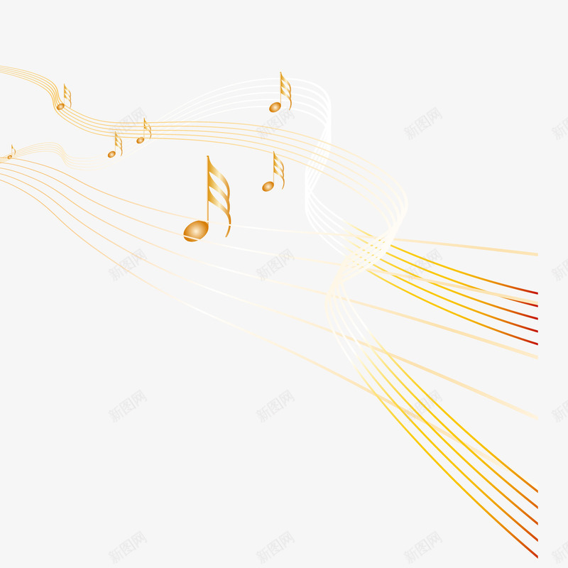 黄色渐变曲线声线矢量图eps免抠素材_新图网 https://ixintu.com 声线 曲线 渐变 矢量素材 黄色 矢量图