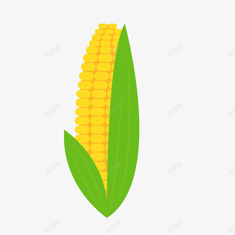 卡通玉米食物矢量图ai免抠素材_新图网 https://ixintu.com 厨房 植物设计 素食 菜市场 蔬菜 食材 食物设计 矢量图
