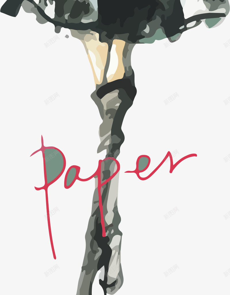 彩绘美女png免抠素材_新图网 https://ixintu.com 女性 妻子 成熟 时尚 涂鸦 饮料