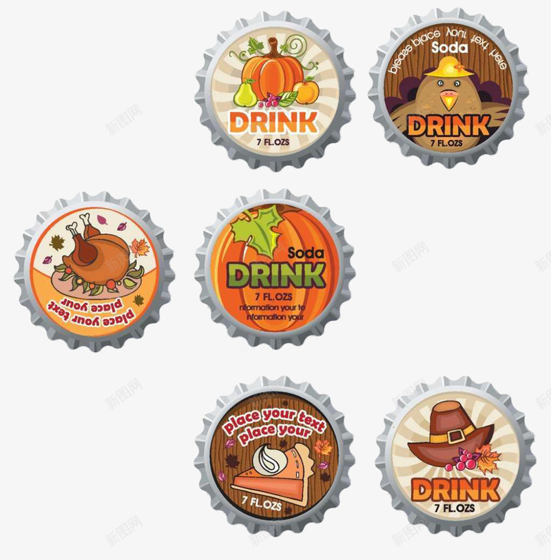 多种啤酒瓶盖psd免抠素材_新图网 https://ixintu.com 啤酒 密封酒瓶 标志 瓶塞 白酒 酒标志 酒盖 金属制品 锯齿