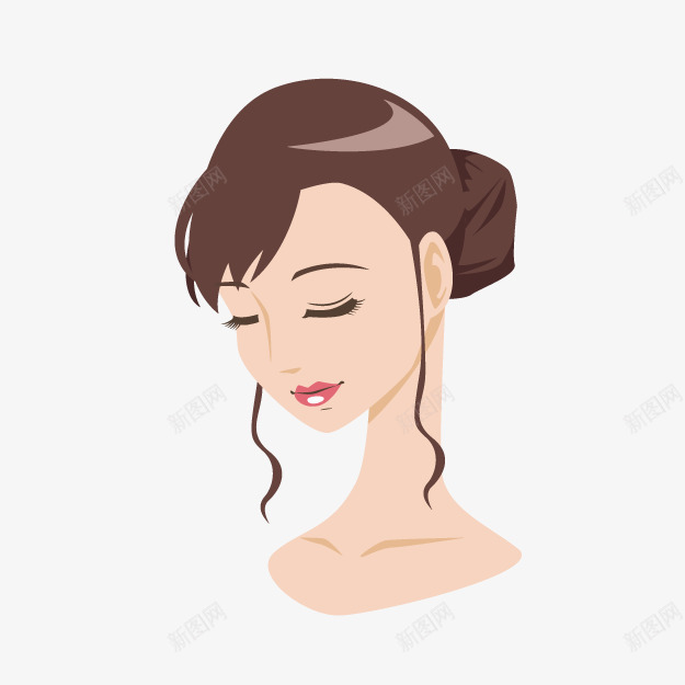 女性发型模特png免抠素材_新图网 https://ixintu.com 动漫 卡通女孩 卡通女性 发型展示 发型模特 可爱女孩 女孩 女性 女性发型 女性模特 手绘女孩
