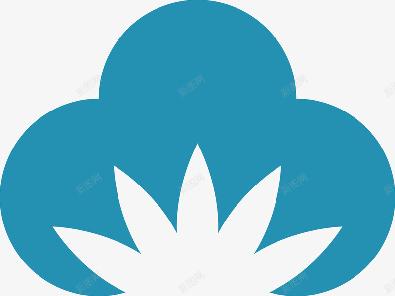 蓝色棉花图图标png_新图网 https://ixintu.com 图标 天然 彩棉棉花 彩色棉花 有机 服装 材料 棉厂 棉花 植物 纯净的载体 纺织 蓝色 衣服 质量