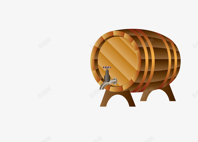 卡通啤酒桶png免抠素材_新图网 https://ixintu.com 卡通 啤酒 啤酒桶