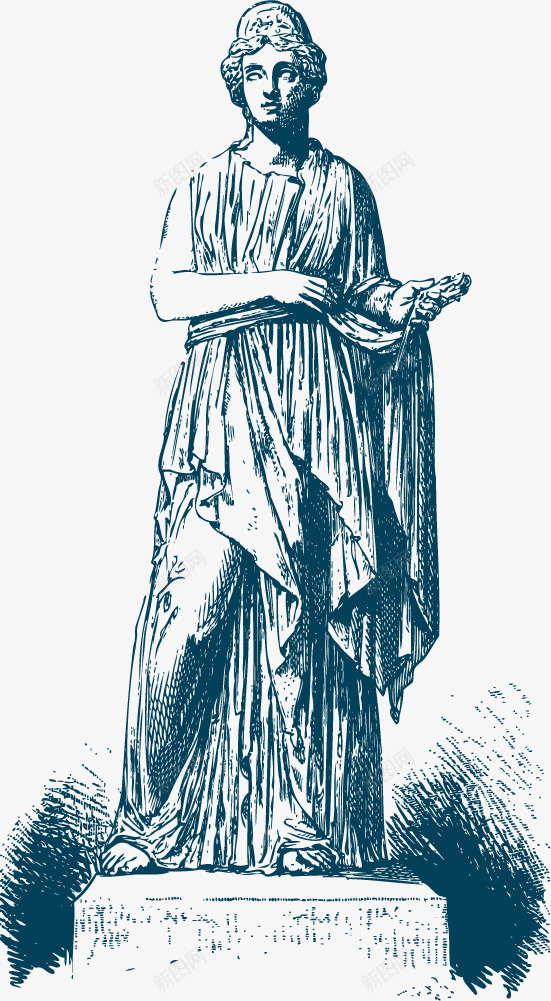 蓝色希腊女神png免抠素材_新图网 https://ixintu.com 女性 女神 希腊 希腊女神 希腊神话 神话 蓝色