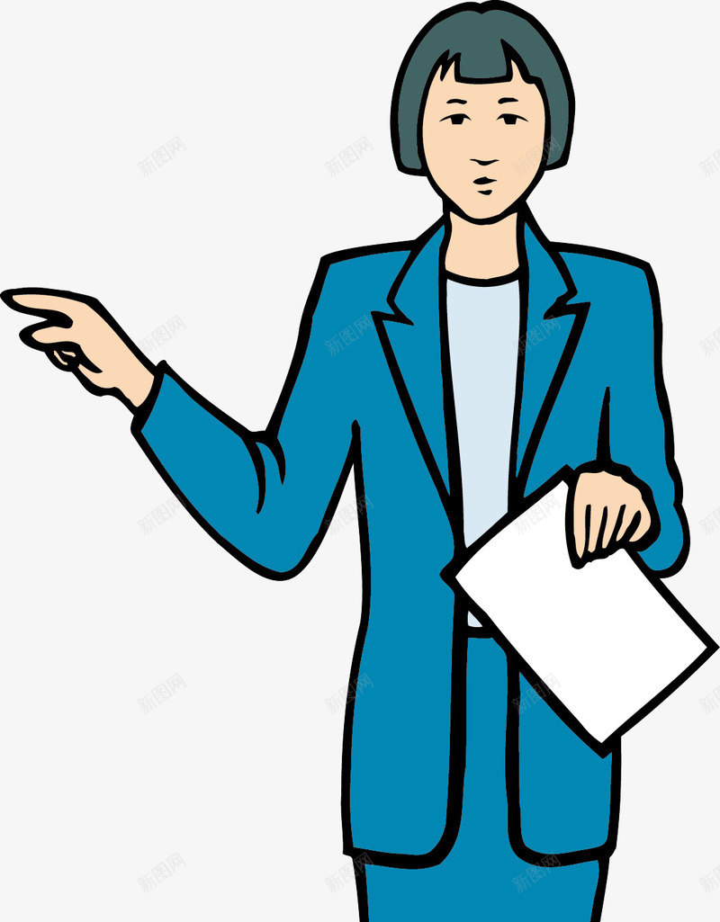 短头发职业女性png免抠素材_新图网 https://ixintu.com 人物 助教 卡通人物 女人 女孩 教师 矢量女人 职业 职业女性 职员