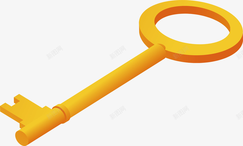 钥匙矢量图ai免抠素材_新图网 https://ixintu.com png 挂件 矢量素材 钥匙 黄金 矢量图