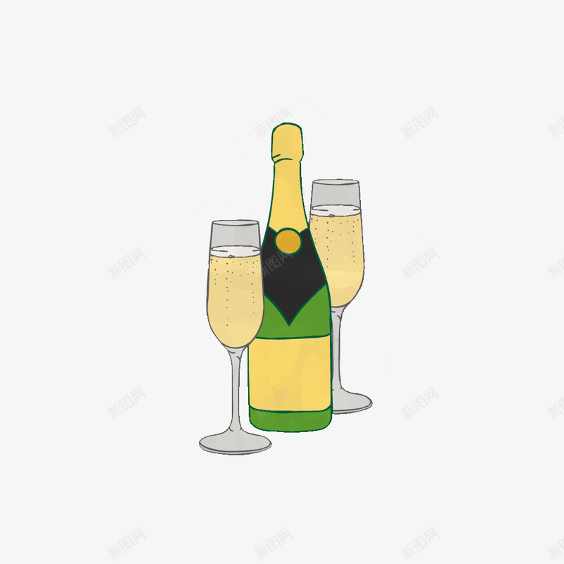 啤酒酒杯矢量图ai免抠素材_新图网 https://ixintu.com 酒会 酒吧 酒瓶 香槟 矢量图