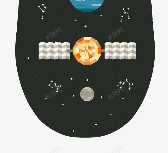 星空星球png免抠素材_新图网 https://ixintu.com 地球 太阳 星球 星空