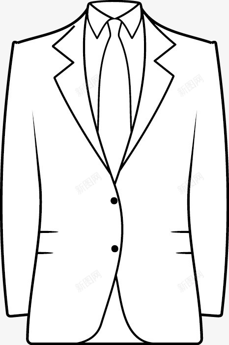 西服png免抠素材_新图网 https://ixintu.com 剪影 服装 衣服