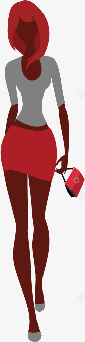 手绘女性人物矢量图ai免抠素材_新图网 https://ixintu.com 包包 女人 女性 手提袋 手绘 时装 服装 服装袋 白描 线 美女 购物袋 矢量图